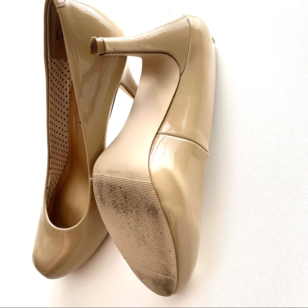 Madden Girl Getta Nude Patent Pumps Heels 7 - Picture 4 of 6
